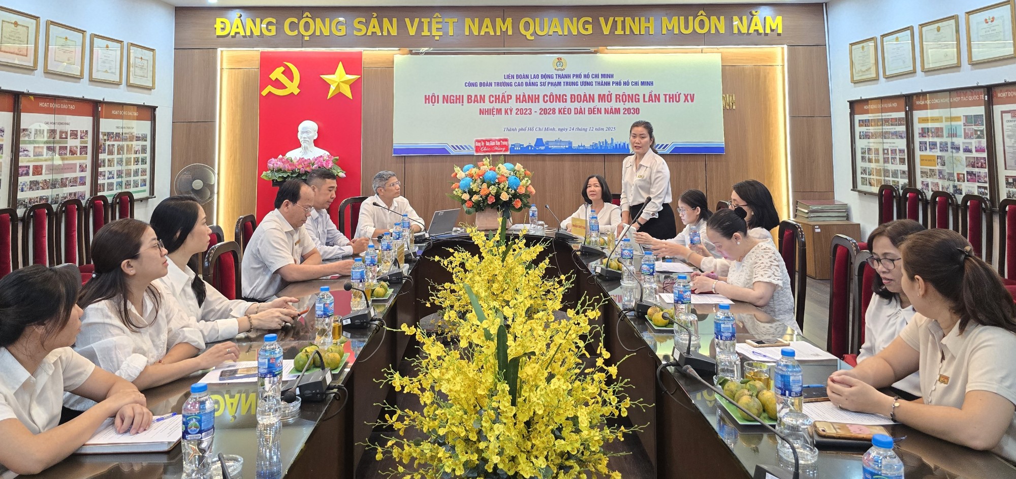 Hội nghị Ban Chấp hành Công đoàn Trường Cao đẳng Sư phạm Trung ương TP. Hồ Chí Minh mở rộng nhiệm kỳ 2023–2028, kéo dài đến năm 2030