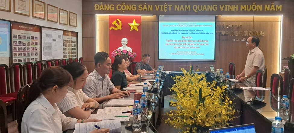 HỘI ĐỒNG TUYỂN CHỌN TỔ CHỨC, CÁ NHÂN CHỦ TRÌ THỰC HIỆN  ĐỀ TÀI KHOA HỌC VÀ CÔNG NGHỆ CẤP BỘ THỰC HIỆN TỪ NĂM 2026
