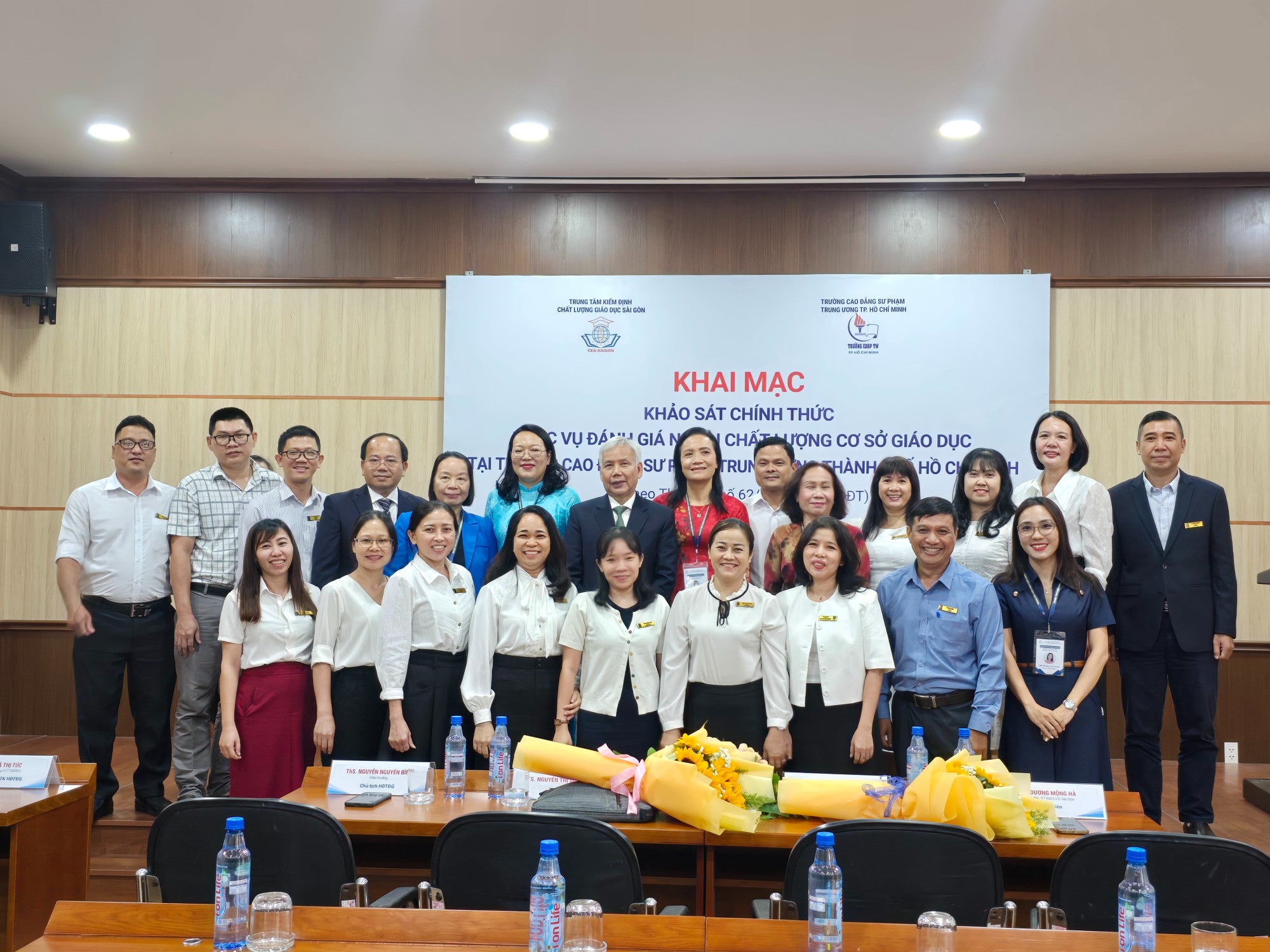 Khai mạc đợt Khảo sát chính thức phục vụ Đánh giá ngoài cơ sở giáo dục tại Trường Cao đẳng Sư phạm Trung ương TP. Hồ Chí Minh