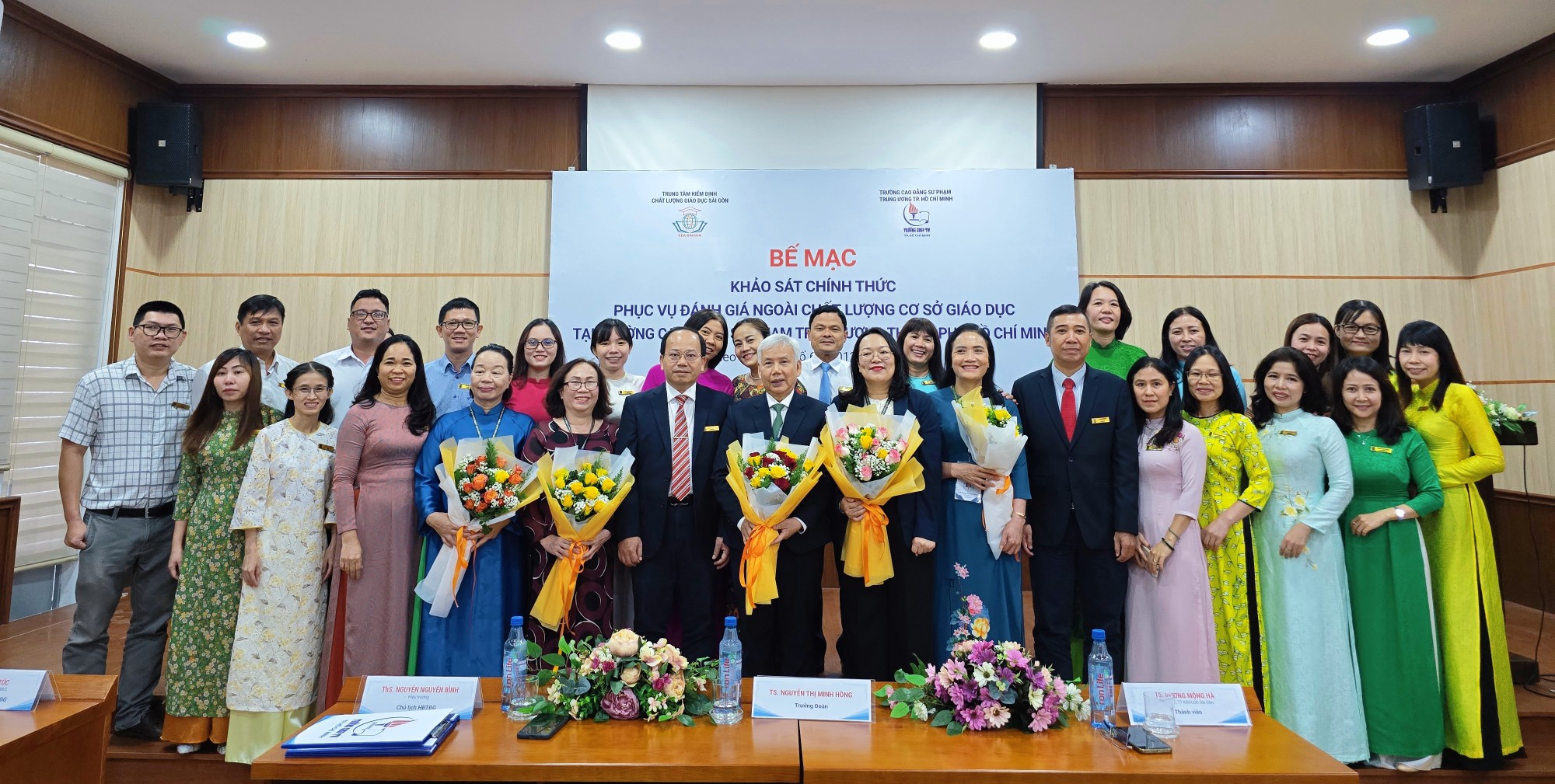 Bế mạc đợt Khảo sát chính thức phục vụ ĐGN cơ sở giáo dục tại Trường Cao đẳng Sư phạm Trung ương TP. Hồ Chí Minh